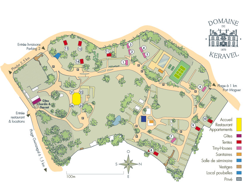 plan Domaine de keravel 2021