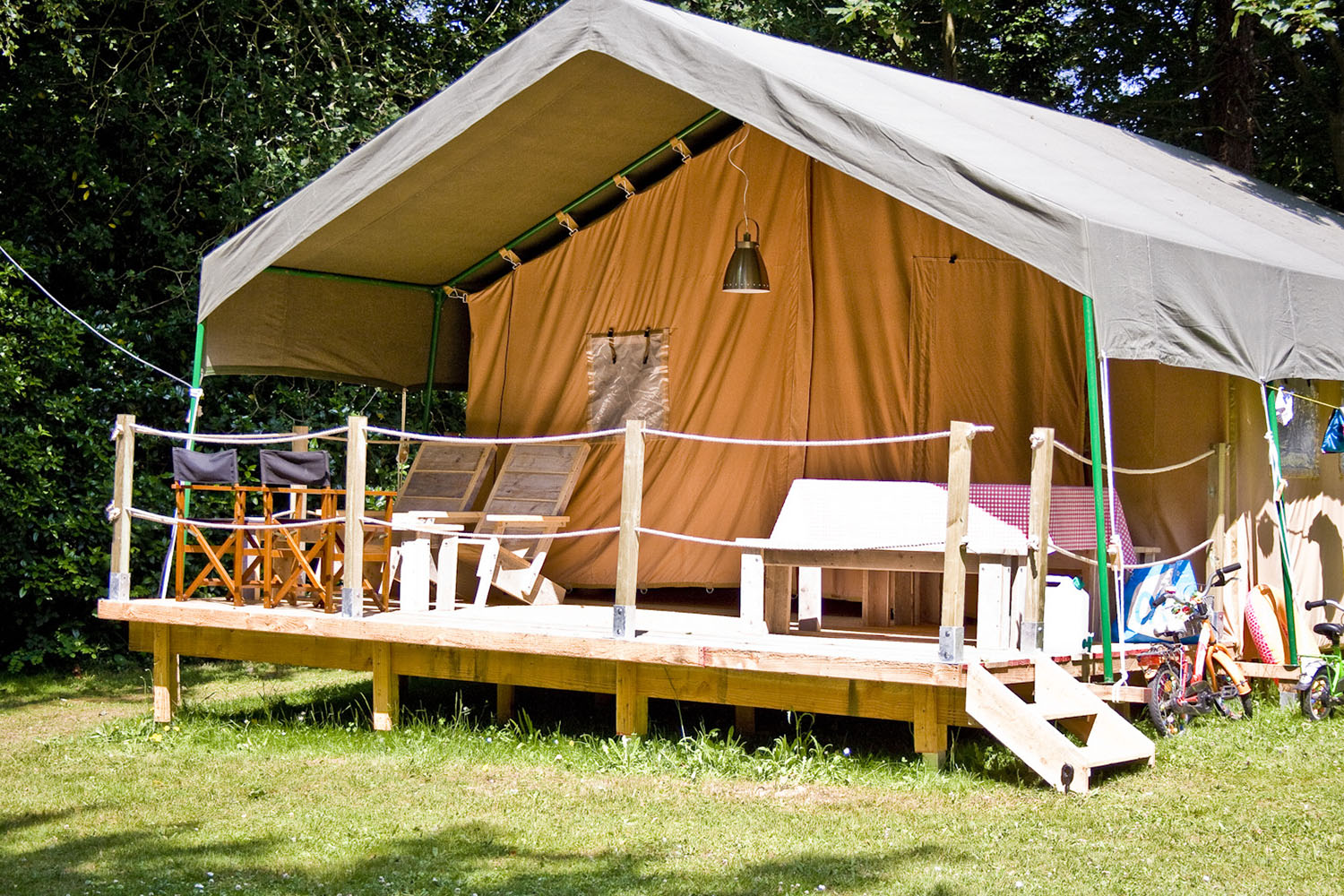 Safari tents, for 2 to 5 people